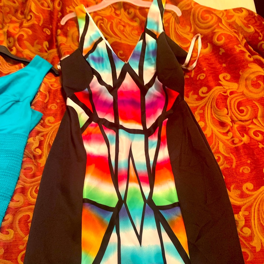 BCBG Multi color dress